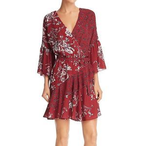 French Connection 2 Ellette Crepe Faux Wrap Dress